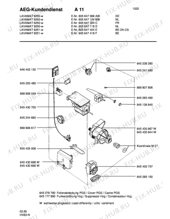 Схема №1 LAV9351 SENS. с изображением Тумблер для стиральной машины Aeg 8996454307001